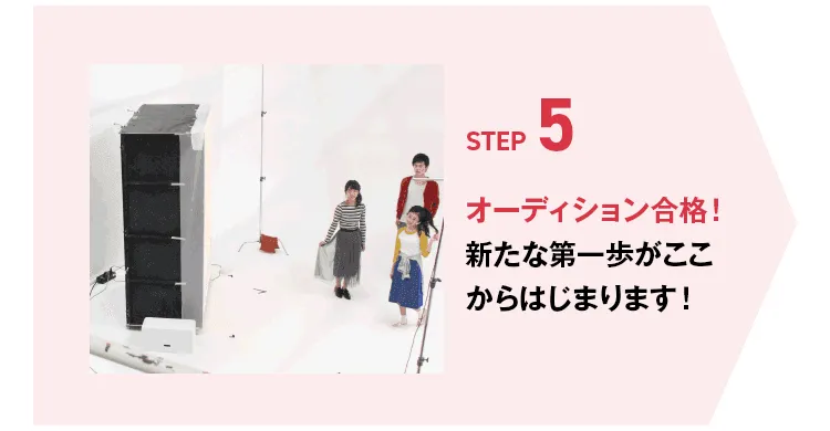 STEP5 オーディション合格！