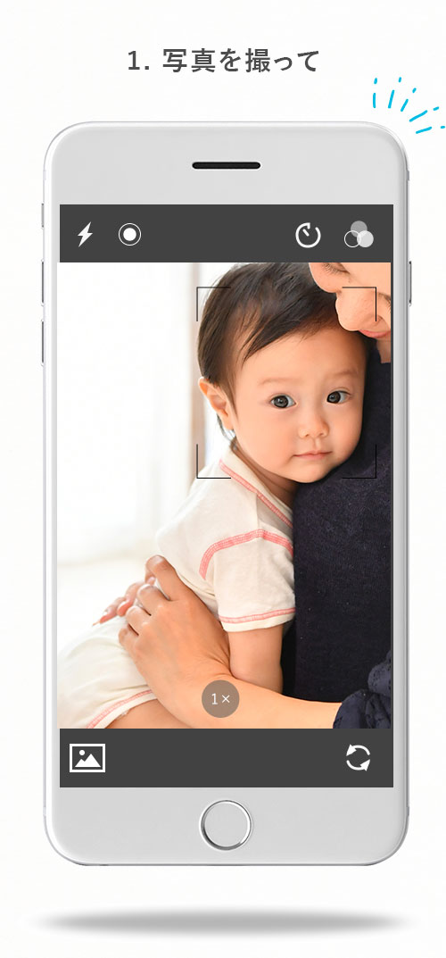 1.写真を撮って