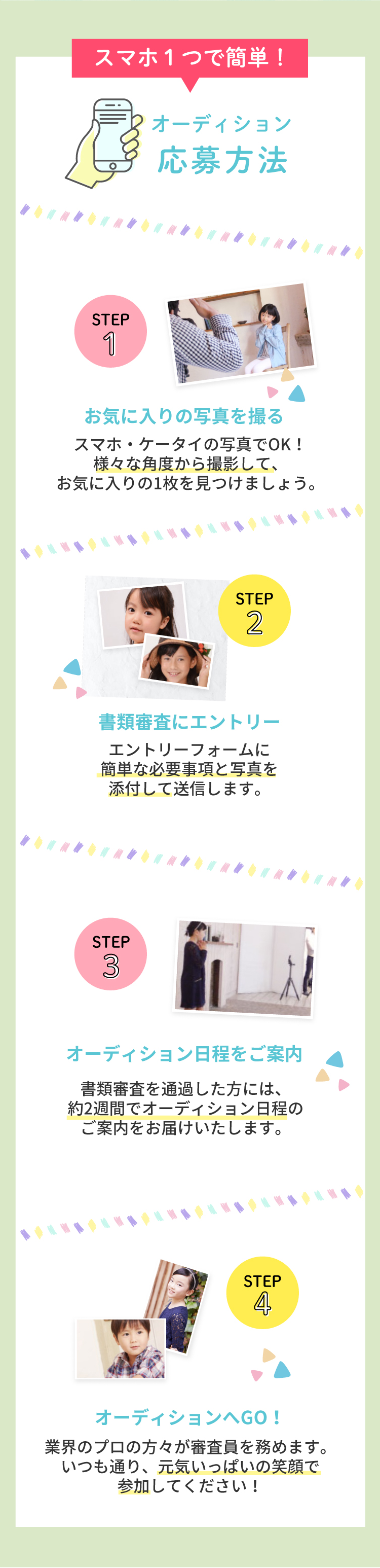 スマホ一つで簡単！応募方法